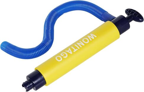 LINGVUM Manual Bilge Pump for Kayak, Canoe and Boat, 17" Portable Siphon Hand Water Pump for Kayaks with Reversible Hose, Yellow in Saudi Arabia