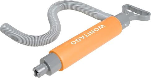LINGVUM Manual Bilge Pump for Kayak, Canoe and Boat, 17" Portable Siphon Hand Water Pump for Kayaks with Reversible Hose, Yellow in Saudi Arabia