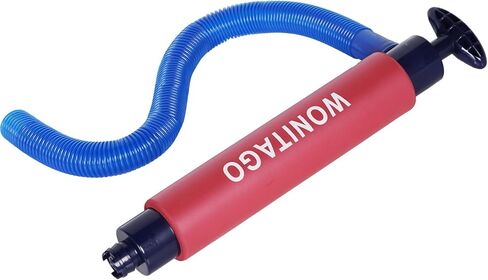 LINGVUM Manual Bilge Pump for Kayak, Canoe and Boat, 17" Portable Siphon Hand Water Pump for Kayaks with Reversible Hose, Yellow in Saudi Arabia