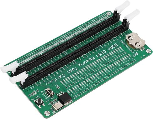 dpofirs Speichert Tester DDR4 بطاقة اختبار محلل الكمبيوتر المكتبي لاختبار WEA RAM DDR4، مؤشرات LED للكمبيوتر المكتبي، ثنائي الفينيل متعدد الكلور الأخضر، اتصال إدخال USB in Kuwait