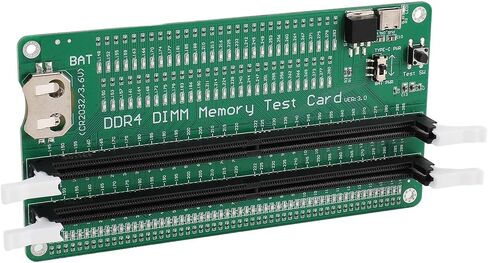 dpofirs Speichert Tester DDR4 بطاقة اختبار محلل الكمبيوتر المكتبي لاختبار WEA RAM DDR4، مؤشرات LED للكمبيوتر المكتبي، ثنائي الفينيل متعدد الكلور الأخضر، اتصال إدخال USB in Kuwait