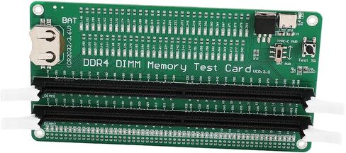 dpofirs Speichert Tester DDR4 بطاقة اختبار محلل الكمبيوتر المكتبي لاختبار WEA RAM DDR4، مؤشرات LED للكمبيوتر المكتبي، ثنائي الفينيل متعدد الكلور الأخضر، اتصال إدخال USB in Kuwait