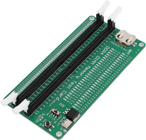 dpofirs Speichert Tester DDR4 بطاقة اختبار محلل الكمبيوتر المكتبي لاختبار WEA RAM DDR4، مؤشرات LED للكمبيوتر المكتبي، ثنائي الفينيل متعدد الكلور الأخضر، اتصال إدخال USB in Kuwait