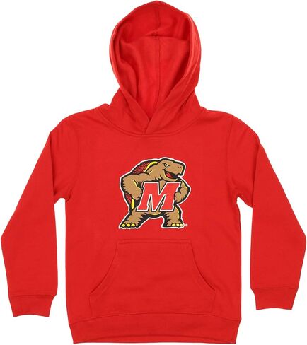 سترة بغطاء للرأس بشعار الفريق من Outerstuff NCAA Little Boys 4-7 Maryland Terrapins Sueded، مقاس متوسط ​​(5-6) in Kuwait