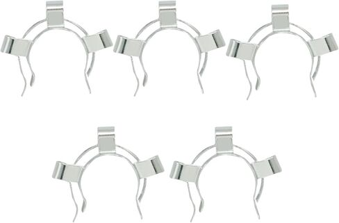 Bonsicoky 5 Pack Metal Joint Clips - 14# Stainless Steel Keck Clamp Clips - Glass Ground Joint Accessory for Lab in Saudi Arabia