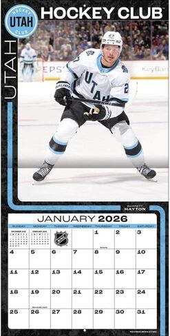 TURNER SPORTS Utah Hockey Club 2026 12x12 Team Wall Calendar (26998012268) in Saudi Arabia