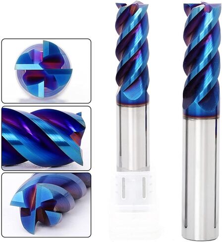 مجموعات مطحنة نهاية LYZYSNEJ 4 مزامير HRC50° HRC55° HRC65° مطحنة نهاية حلزونية CNC راوتر بت 1 مم إلى 20 مم 4F مطحنة نهاية للخشب والألومنيوم والفولاذ والتيتانيوم in Kuwait