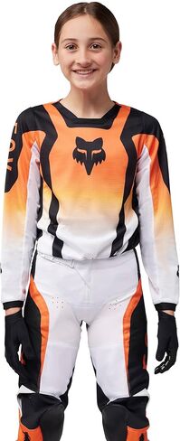 Fox Racing Youth 180 Motocross Dirt Bike Jersey, Fluorescent Red Lean, Large in Saudi Arabia