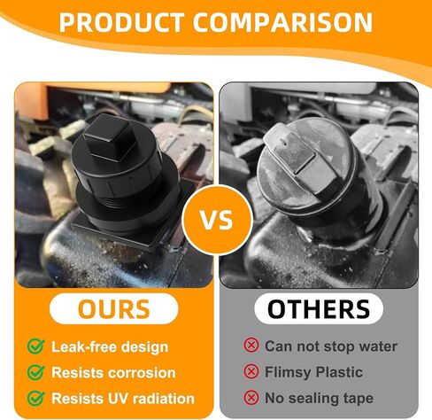 Stock Tank Drain Plug Fit for Rubbermaid Commercial Water Trough 50 70 100 150 300 Gallon Stock Tank Float Valve Drain Replacement, Stock Tank Plug Water Tank Plug for Rubbermaid (1PACK) in Saudi Arabia