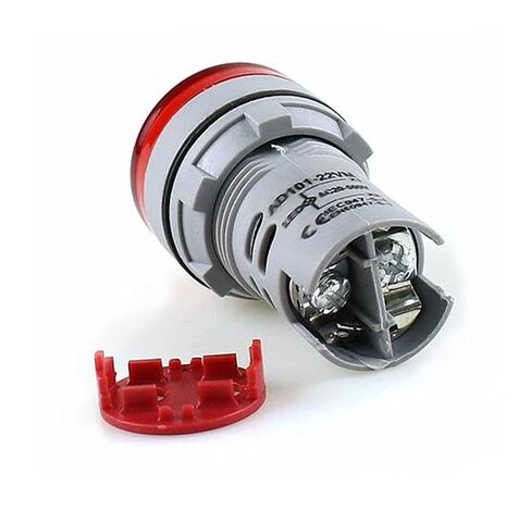 ONECM 1Pcs 22MM AD16 AD16-22DSV Type AC60-500V Mini Voltage Meter LED Voltage Meter Gauge AD16-22DSV Digital Display Indicator Lam (Color : Red) in Saudi Arabia