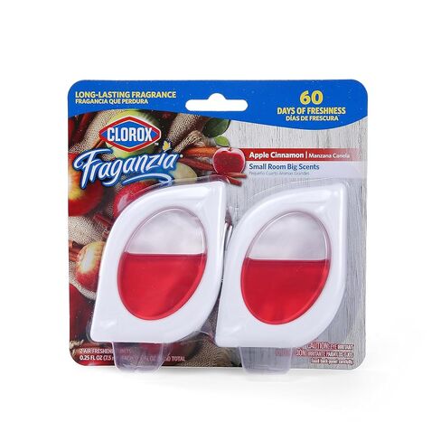 Clorox Fraganzia Small Rooms Air Freshener, Fresh Ocean Breeze - Peel & Place Air Freshener, No-Plug, Battery-Free for Closets, Laundry Room, Entry Way, Bathroom, Locker, 0.25 Fl Oz Each, 2 Count in Saudi Arabia