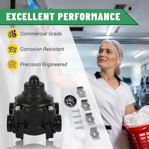 Rendrox 3/4" Dual Ports Paddlewheel Flow Meter Assembly with 15659 Right Angle Cover Compatible with Fleck 2510 5600 Commercial Metered Valves, Extended Range, Black in Saudi Arabia