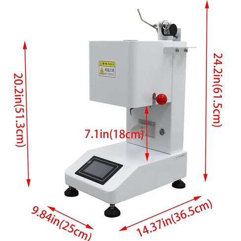 HQHAOTWU Melt Flow Index Rate Tester Automatic MFR Index Instrument for Plastic Melt Flow Rate Testing with Printer 110V in Kuwait