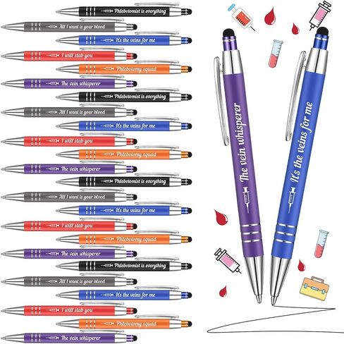 12 PCS Phlebotomist Week Gifts Phlebotomy Pen Essentiales Higds التخرج للنساء in Saudi Arabia