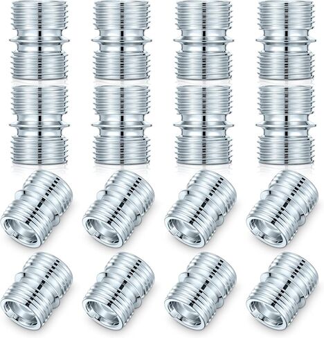 16 Pcs Coarse Thread Connectors 3/4 Inch Wire Shelving Pole 16 Teeth Wire Shelf Fittings Metal Shelf Unit Replacement Accessories for Wire Rack Poles Metal Shelving Parts in Saudi Arabia