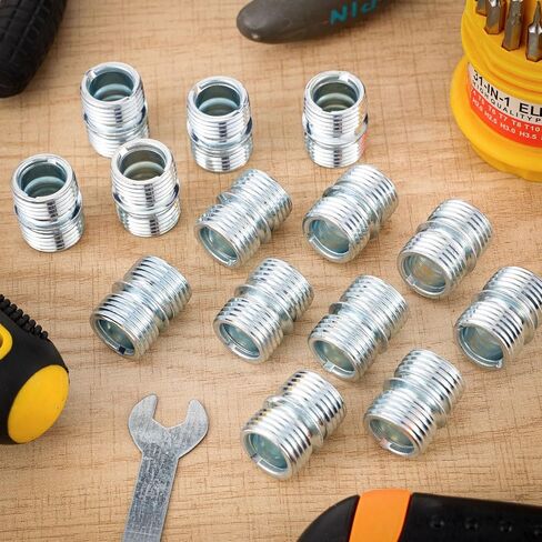 16 Pcs Coarse Thread Connectors 3/4 Inch Wire Shelving Pole 16 Teeth Wire Shelf Fittings Metal Shelf Unit Replacement Accessories for Wire Rack Poles Metal Shelving Parts in Saudi Arabia