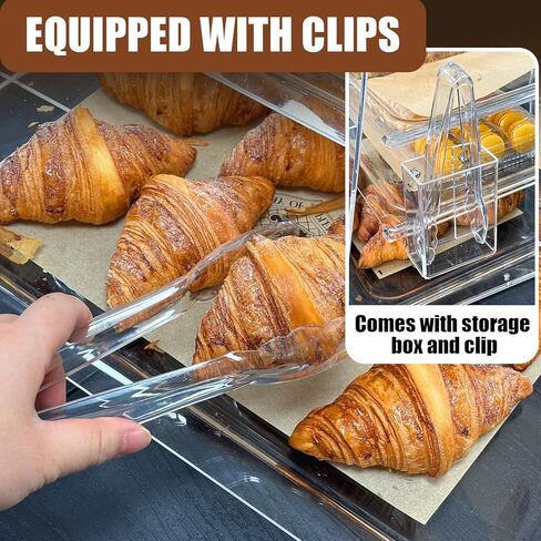 علبة عرض مخبوزات مكونة من 3 صواني بأبواب خلفية، مقاس 20.9 × 17.3 × 16.7 بوصة، وخزانة شفافة توضع على سطح الطاولة للمعجنات والحلويات in Kuwait