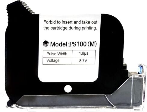 Original Quick Dry Solvent Ink Cartridge Replacement PS100 Handheld Inkjet Printer and Mini Inkjet Printer, Compatible for 1/2 inch/12.7mm Nozzle Coding Machine (White, 42ml) in Kuwait