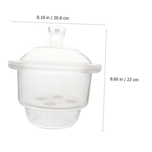 FELTECHELECTR 1pc Laboratory Glass Desiccator Jar Vacuum Drying Vessel Random Base Holes Corrosion Resistant for Scientific Experiments and Teaching in Kuwait