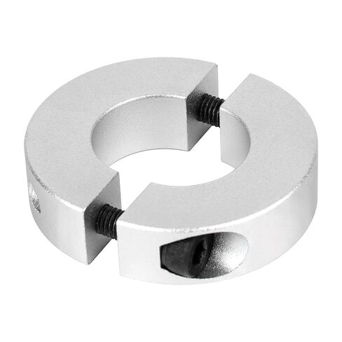 Double Split Shaft Collar Bore 25mm OD 45mm Thickness 12mm 6061 Aluminum Alloy Anodized Surface H7 Bore Tolerance Split Clamp Style Stop Ring in Saudi Arabia