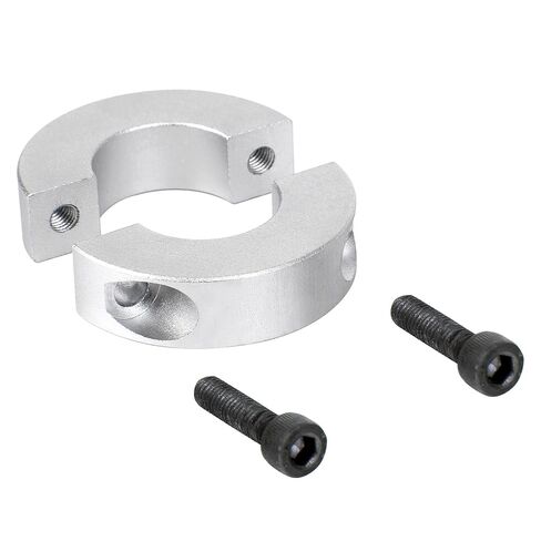 Double Split Shaft Collar Bore 25mm OD 45mm Thickness 12mm 6061 Aluminum Alloy Anodized Surface H7 Bore Tolerance Split Clamp Style Stop Ring in Saudi Arabia