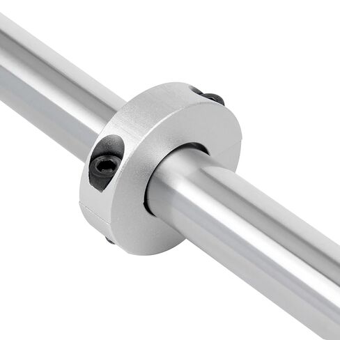 Double Split Shaft Collar Bore 25mm OD 45mm Thickness 12mm 6061 Aluminum Alloy Anodized Surface H7 Bore Tolerance Split Clamp Style Stop Ring in Saudi Arabia
