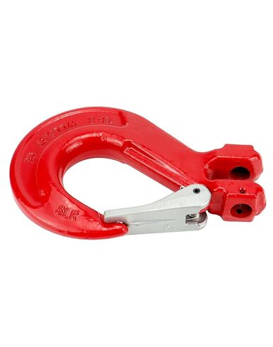 QWORK Clevis Slip Hook with Latch, 1 Pack, 1/2", 11600 lbs Load Limit, Grade 80 Drop Forged Alloy Steel in Kuwait
