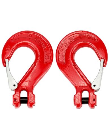 QWORK Clevis Slip Hook with Latch, 1 Pack, 1/2", 11600 lbs Load Limit, Grade 80 Drop Forged Alloy Steel in Kuwait