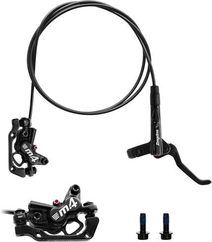 مجموعة فرامل هيدروليكية ZTZ 4-Piston MTB، طقم فرامل قرص هيدروليكي أمامي يسار 850 مم وخلفي يمين 1600 مم مع محول PM/is، يناسب الدراجة الإلكترونية والدراجات الجبلية وBMX in Kuwait