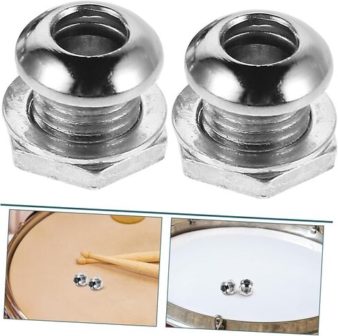 مجموعة براغي فتحة تهوية طبلة Snare Drum من 4 قطع من Milisten مع حشوات وصواميل ملحقات بديلة لفتحة الهواء للآلات الموسيقية in Kuwait