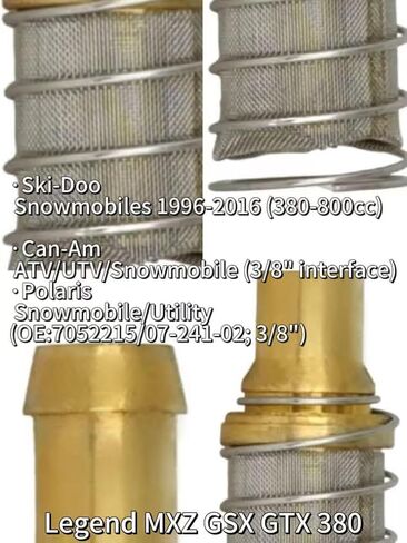 3/8" (≈1.9cm) Fuel Tank Filter 414872100 Compatible with Ski-Doo Expedition/Formula/GSX/GTX/MX Z/Summit & Can-Am/Polaris in Kuwait