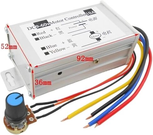 XABNEPM 50PCS/LOT 9V-60V 10A DC Motor Speed Regulator Pulse Width Modulator PWM Control Switch Governor(6.8) in Saudi Arabia
