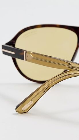 Tom Ford Sunglasses FT 1080 52N Dark Havana/Shiny Light Yellow in Saudi Arabia