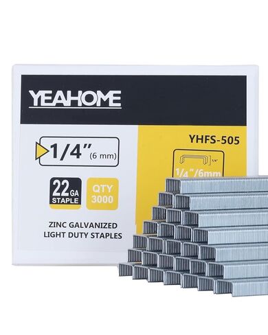 دبابيس YEAHOME خفيفة التحمل للمسدس الأساسي، 3000 عدد 1/4 بوصة JT21 دبابيس قياسية لإعادة التعبئة للدباسة، مناسبة للتنجيد والحرف اليدوية والإصلاحات العامة in Kuwait