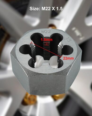 M22 x 1.5 Carbon Steel Hex Rethreading Die for Right Hand in Saudi Arabia