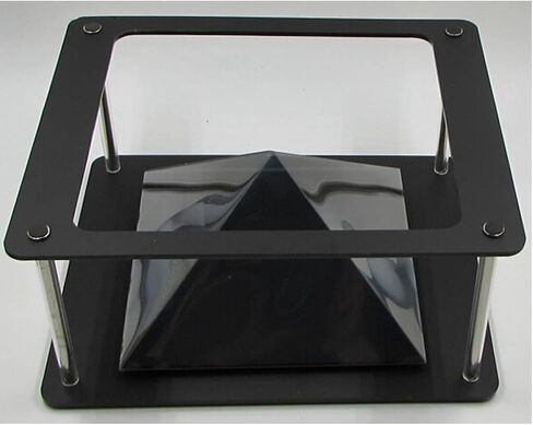 hokojix 3D Hologram Projector Py-ramid Pad Tab-let PC Hologram 3D Display Stands Projector l present, 22.5x19x9.5cm in Saudi Arabia