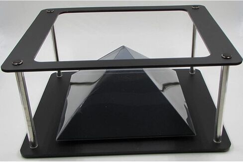 hokojix 3D Hologram Projector Py-ramid Pad Tab-let PC Hologram 3D Display Stands Projector l present, 22.5x19x9.5cm in Saudi Arabia