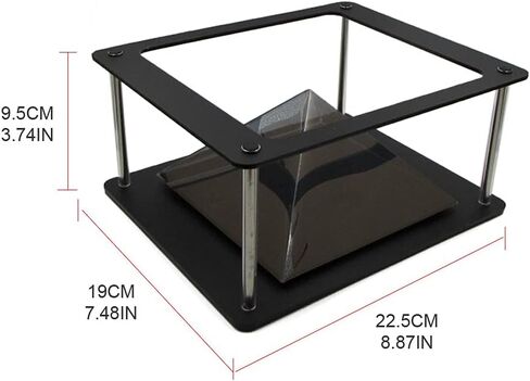 hokojix 3D Hologram Projector Py-ramid Pad Tab-let PC Hologram 3D Display Stands Projector l present, 22.5x19x9.5cm in Saudi Arabia
