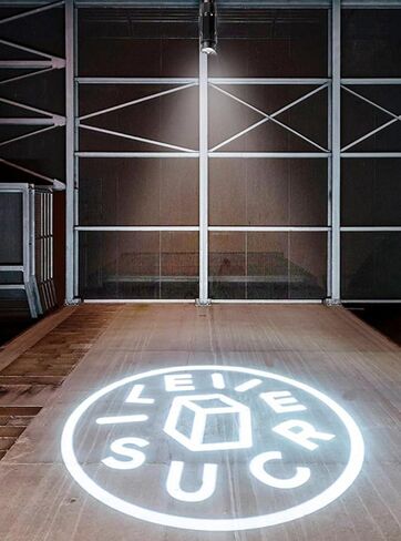 80W Outdoor GOBO Logo Projection Light, Custom Rotating Image LED Spotlight for Storefront Advertising, Wall/Floor Pattern Lamp IP67 Waterproof for Business, Shop, Wedding Event Stage in Saudi Arabia