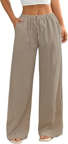 سراويل البوليستر التي تشبه الكتان النسائي الشبيهة بالسيدات in Kuwait