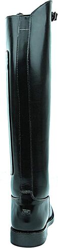 Hispar Mens Man Invader-1 Polo Players Boots Tall Knee High Leather Equestrian Black in Saudi Arabia