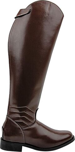 Hispar Mens Man Elegant Dress Dressage Boots with Zipper Riding English Equestrian Brown in Saudi Arabia