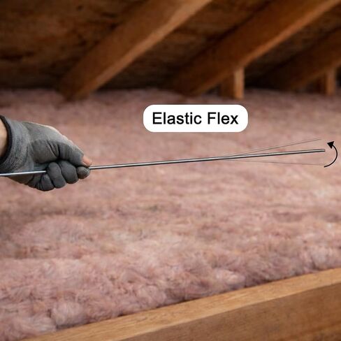 Insulation Support Wire 16 Inch, 50 PCS Spring Steel Insulation Rods for 16" On-Center Joists, Heavy-Duty Flexible Batt Insulation Supports for Attic, Ceiling & Wall in Saudi Arabia