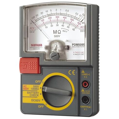 GuliTech اليابان Sanwa PDM5219S PDM509S PDM1529S/PDM5219S جهاز اختبار مقاومة العزل متعدد المدى، مؤشر تناظري megohmmeter(PDM5219S) in Kuwait
