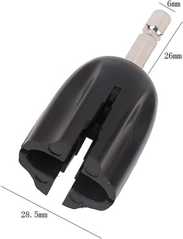 2 Pieces Guitar String Winder Head Electric Drill Tuning Peg Puller Guitar String Winder Drill Bit Guitar Bass Repair Maintenance Tool, Black in Saudi Arabia