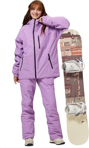 Womens Snowboarding Jacket and Pants Set Baggy Womens Snow Suit Waterproof Windproof Insulated Ski Outfit Coats in Saudi Arabia