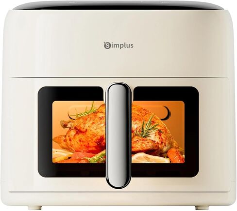 SIMPLUS 4.5QT Air Fryer, 1300W Adjustable Temperature Airfryer Oven, 6 Preset Cooking Options, 392°F Rapid Air Crisp Technology, Quick & Easy Meals in Minutes, Nonstick & Easy-Clean Basket, Black in Kuwait