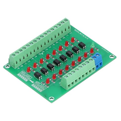 Optical Isolation Module 24V to 5V 8 Channel Optocoupler PLC Signal Converter Board High Performance Signal Isolation Level Conversion for Industrial Automation Durable Sturdy in Saudi Arabia