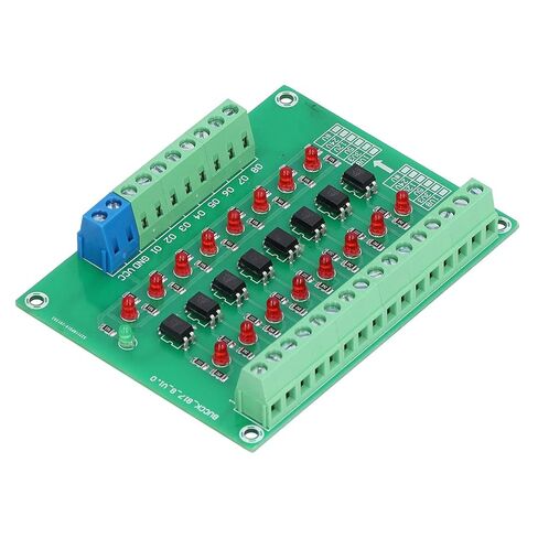 Optical Isolation Module 24V to 5V 8 Channel Optocoupler PLC Signal Converter Board High Performance Signal Isolation Level Conversion for Industrial Automation Durable Sturdy in Saudi Arabia