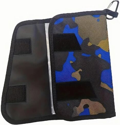 1pc Premium Soft Bait Storage Bag -Waterproof Fishing Lure Organizer, Lightweight Portable with Detachable Clear Sleeves Zippered Pockets for Easy Access (Camouflage-Green) in Kuwait
